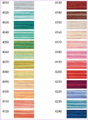 Colores DMC Variations Tabla de colores DMC Variations (antigua)